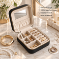 Blush Compact Jewelry Case