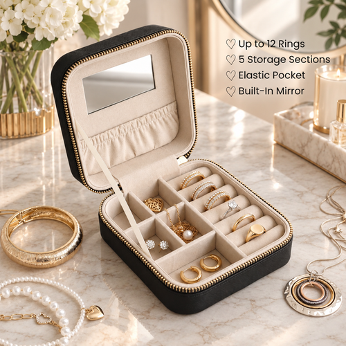Hives & Honey Women's Blush Mya Compact Jewelry Travel Case