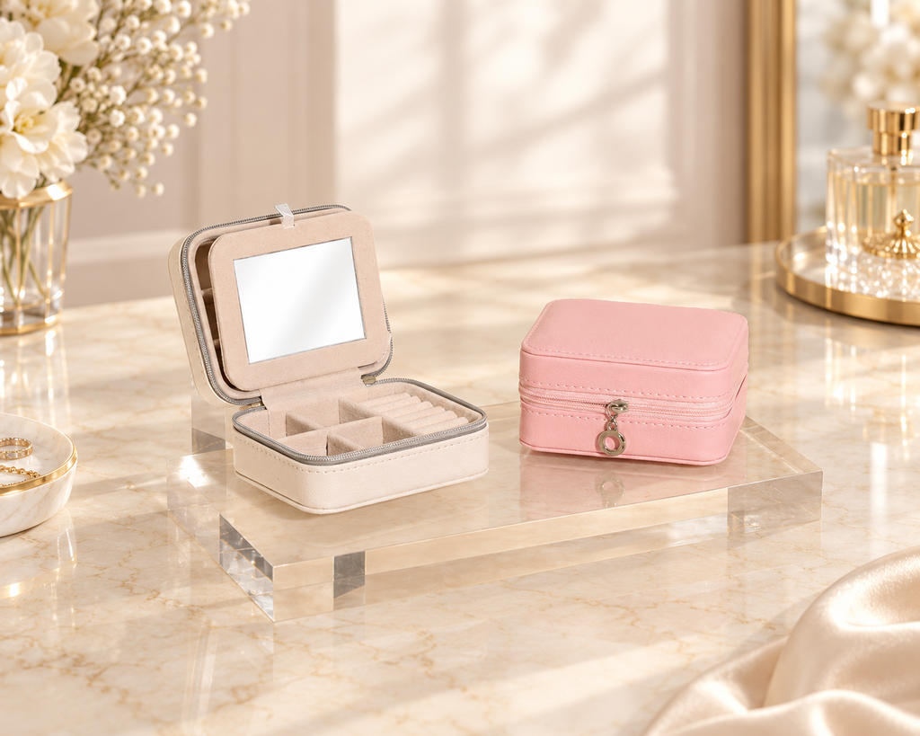 Compact Travel Jewelry Case