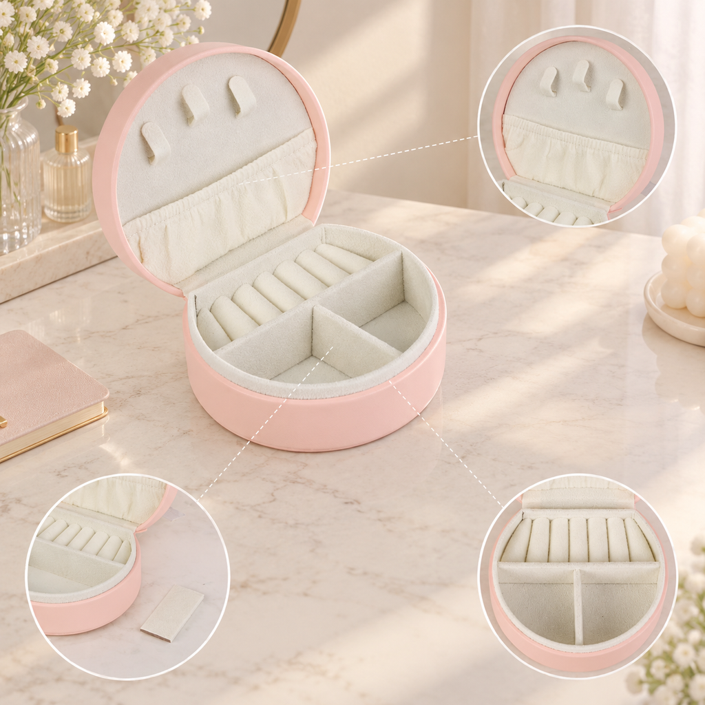Mini Leather Jewelry Box