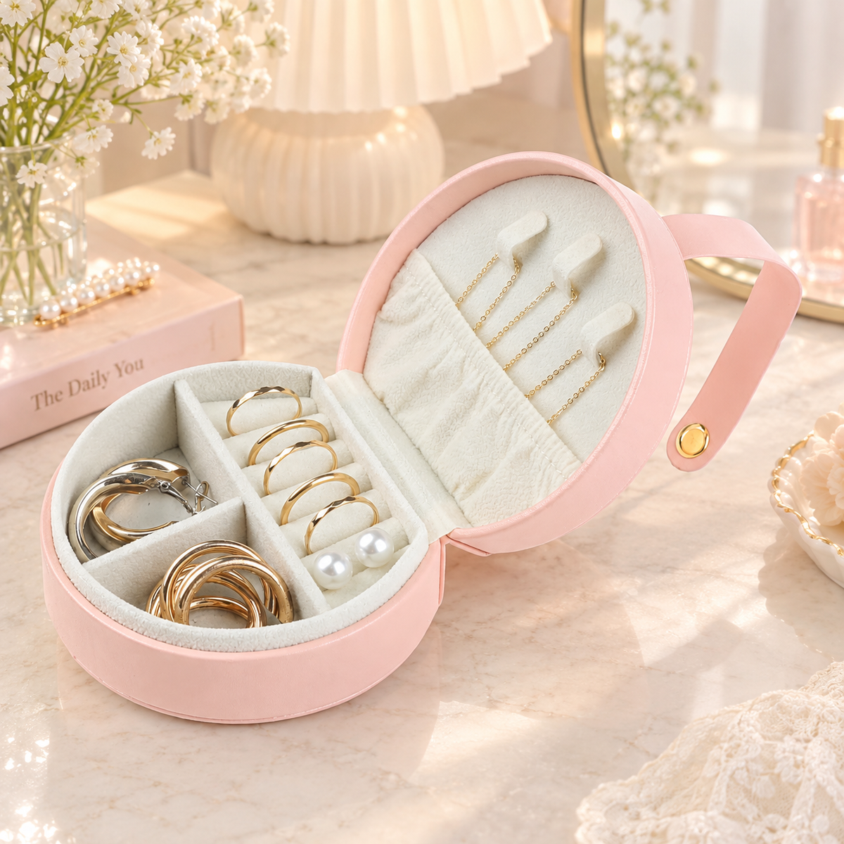 Mini Leather Jewelry Box