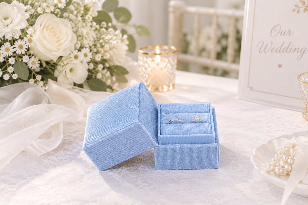 Velvet Square Ring Box